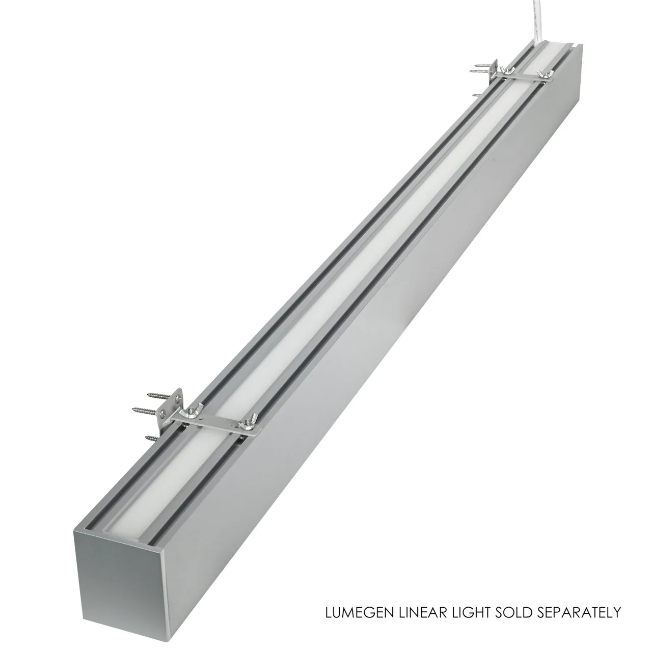 Wall Mount Bracket for LumeGen Linear Light - Silver Finish - Image 4