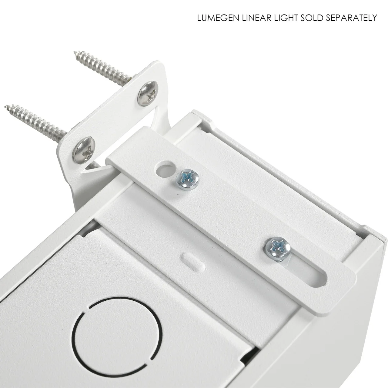 Wall Mount Bracket for LumeGen Linear Light - White Finish - Image 2